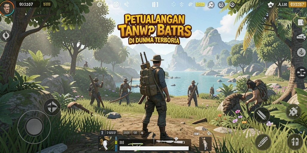 Screenshot gameplay menampilkan petualangan seru di dunia terbuka.