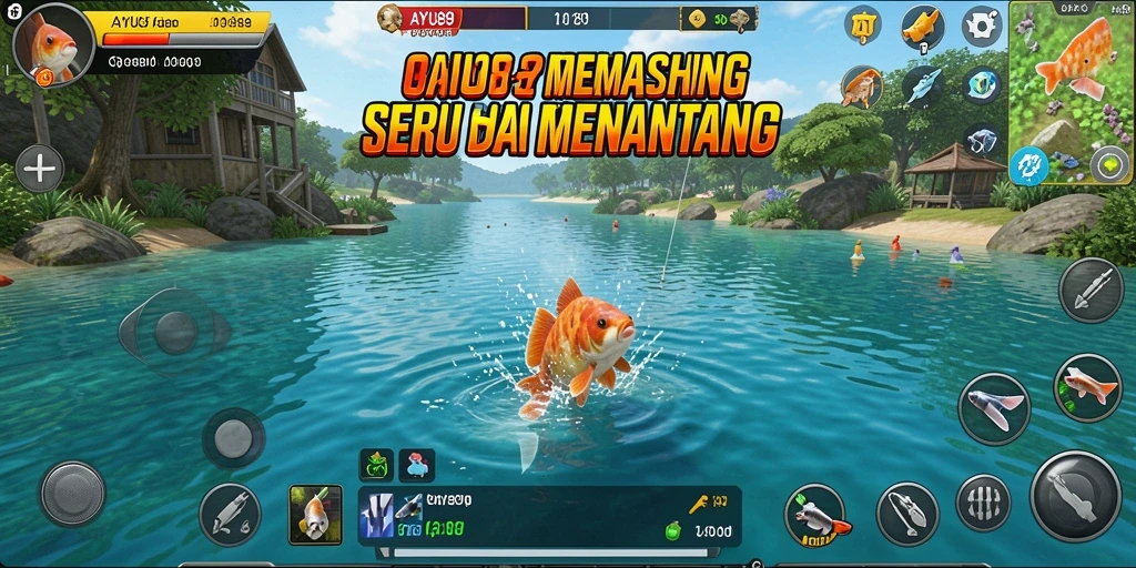 Tampilan gameplay AYU89 yang menggugah selera memancing.