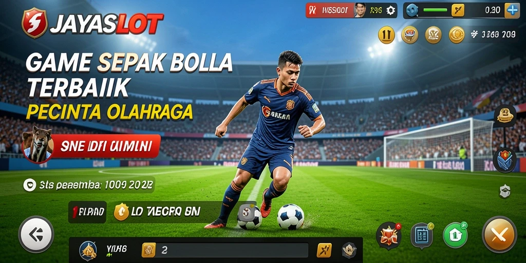 Tampilkan gameplay menegangkan dari JAYASLOT yang penuh aksi sepak bola.
