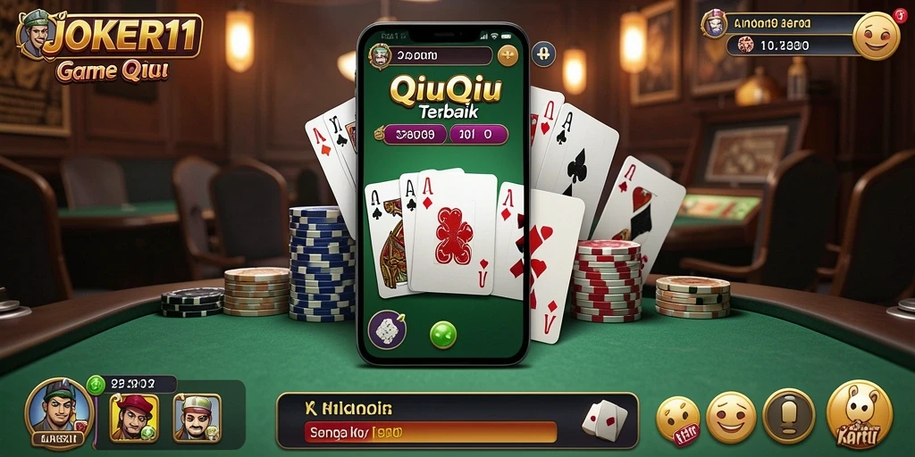 Tampilan gameplay QiuQiu yang menarik dan interaktif di JOKER11.