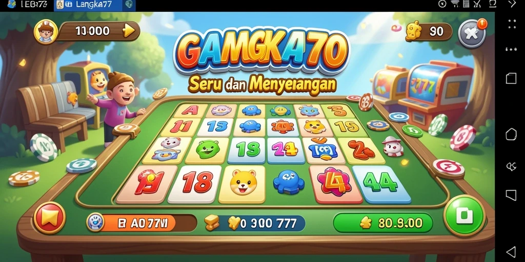 Screenshot gameplay LENGKAP777 dengan suasana Bingo yang seru.