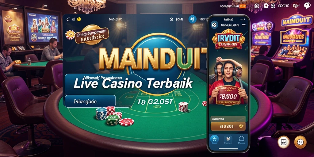 Screenshot gameplay MAINDUIT menampilkan dealer langsung dalam aksi.