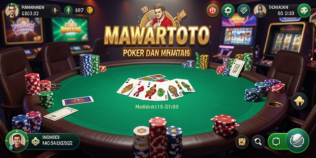 Screenshot gameplay Poker MAWARTOTO yang mendebarkan.