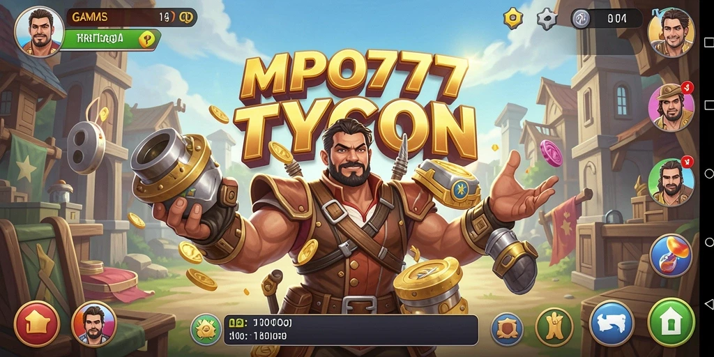 Tampilan gameplay MPO777 yang memukau dengan elemen Tycoon.