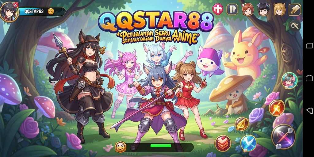 Screenshot QQSTAR88 menampilkan aksi seru dan karakter Anime yang menarik.