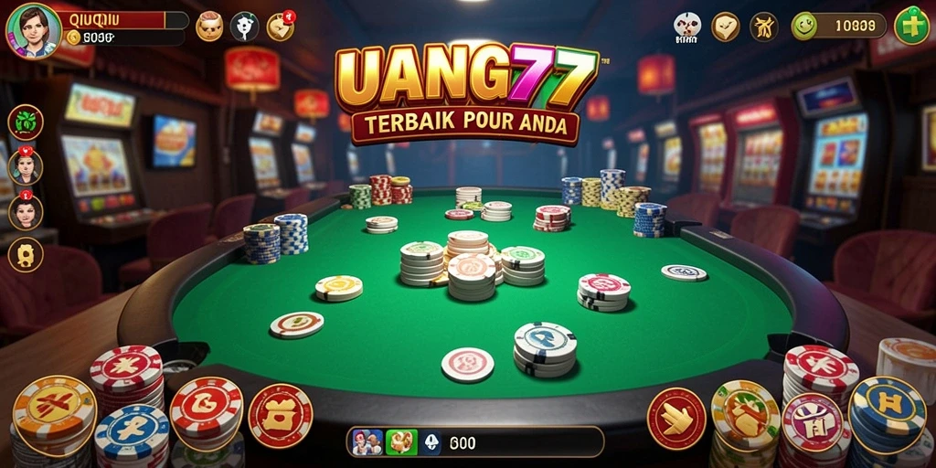 Screenshot UANG77 menunjukkan momen seru permainan QiuQiu.